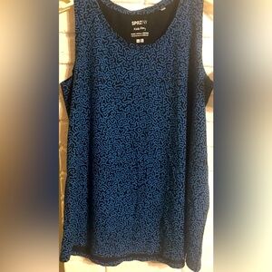 Uniqlo Keith Haring Blue and Black Graphic Tee